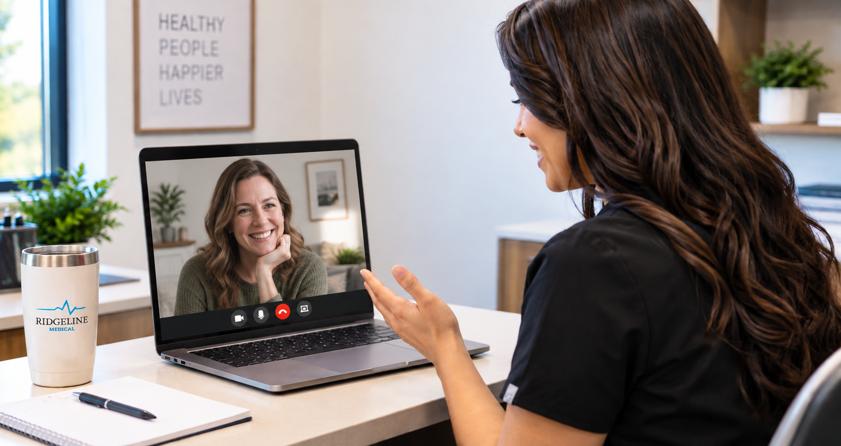 Telehealth video visit with a Ridgeline Medical provider in Idaho Falls